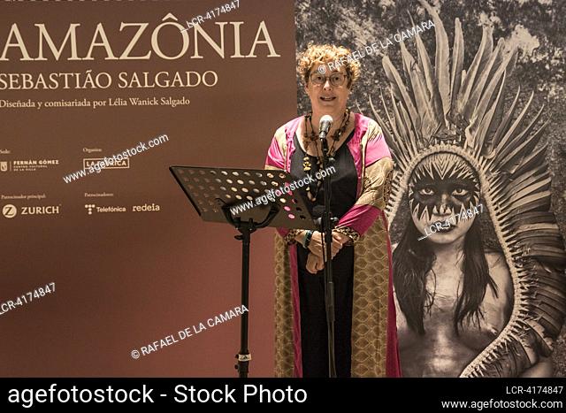 SEBASTIO SALGADO EXHIBITION "" AMAZONIA"" OF THE LEGENDARY PHOTOGRAPHER AT FERNAN GOMEZ CULTURAL CENTER AND LAILA RIPOLL ARTISTIC DIRECTOR MADRID SPAIN
