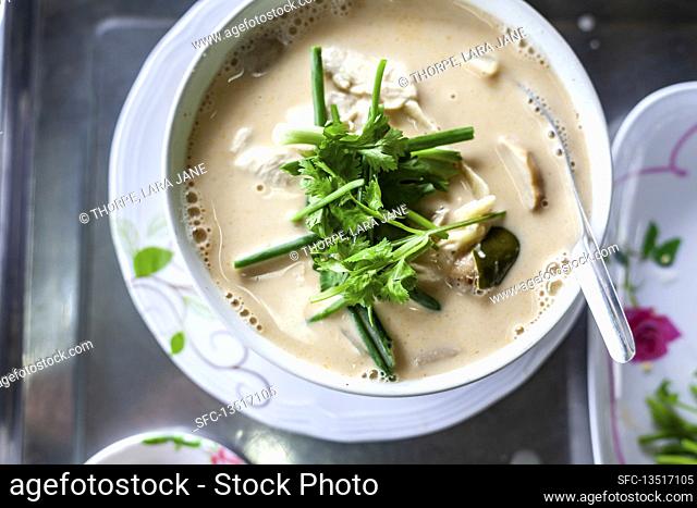 Tom Kha Gai â€“ Thai soup with coconut and chicken