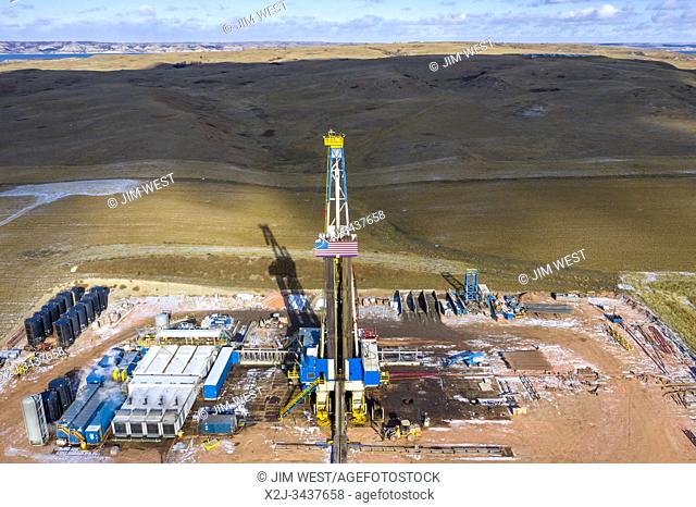 Watford City, North Dakota - Oil production in the Bakken shale formation