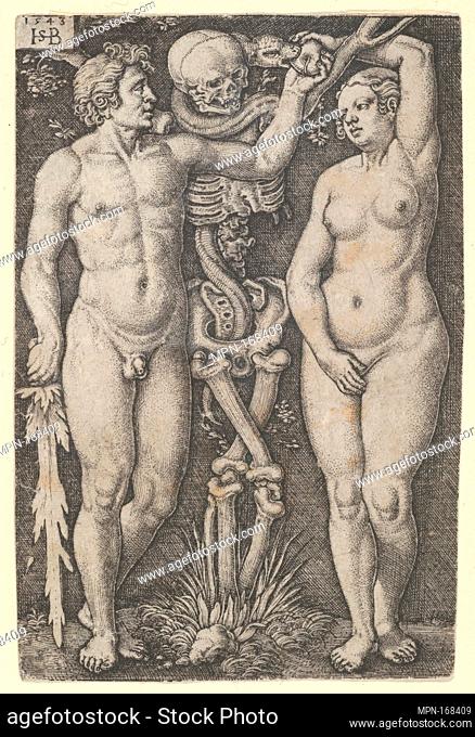 Adam and Eve. Artist: Sebald Beham (German, Nuremberg 1500-1550 Frankfurt); Artist: after Barthel Beham (German, Nuremberg ca