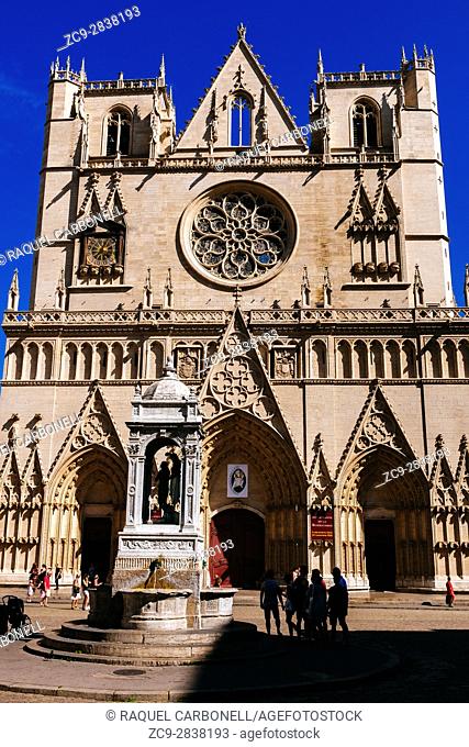 Notre Dame de Fourviere Cathedral. Lyon, France