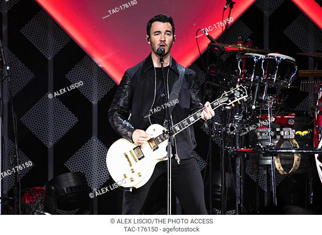 Kevin Jonas of the Jonas Brothers performs during the Y100 Jingle Ball at the BB&T Center on December 22, 2019 in Sunrise, Florida