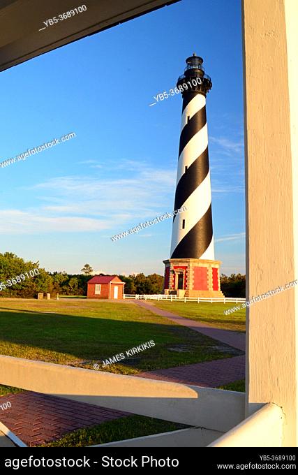 The Cape Hatteras Lighthouse on the Outer Banks of North Carolina