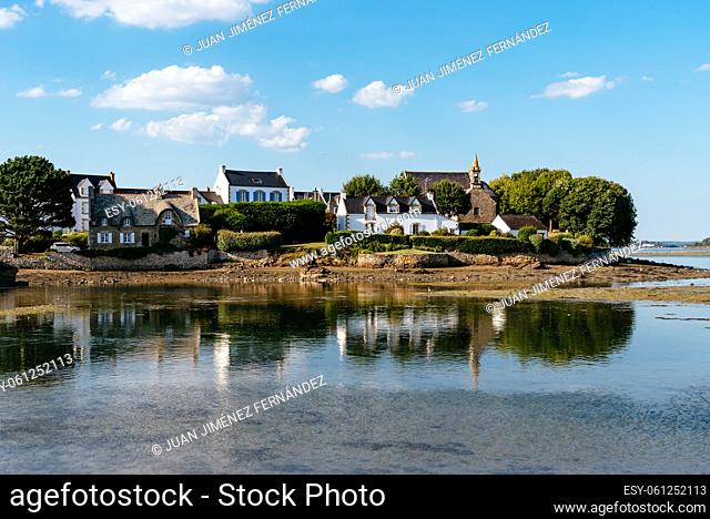 Scenic view of Saint-Cado in Brittany, France