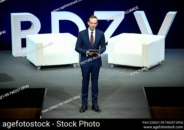 21 June 2022, Berlin: Volker Wissing (FDP), Federal Minister of Transport and Digital Affairs, speaks at the #beBETA digital congress organized by the German...