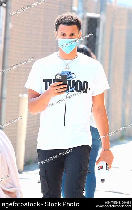 Anthony Anderson and others seen outside Jimmy Kimmel Live! in Los Angeles, California Featuring: Jalen Suggs Where: LA, California