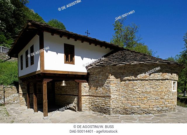 Church, traditional architecture, Etar architectural-ethnographic complex, open-air museum of Bulgarian customs, culture and craftsmanship, Gabrovo, Bulgaria