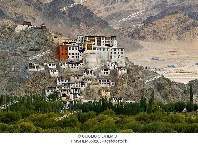 India, Jammu and Kashmir State, Ladakh Region, Himalayan foothills, monastery above Leh