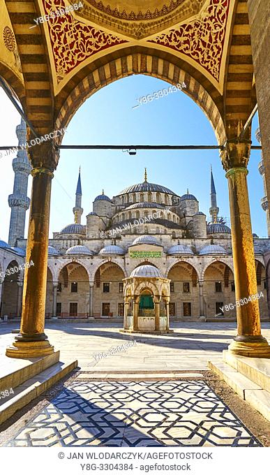 Blue Mosque, Sultan Ahmed Mosque, UNESCO World Heritage Site, Istanbul, Turkey