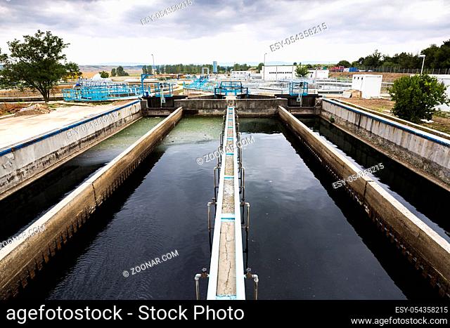Sludge Recirculation Clarifier Solid Contact Sedimentation Tank. Wastewater treatment plant. Wastewater treatment is a process used to convert dirty wastewater...