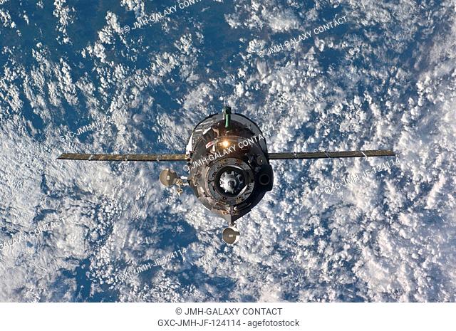 The Soyuz TMA-19 spacecraft relocates from the Zvezda Service Module's aft port to the Rassvet Mini-Research Module 1 (MRM1) of the International Space Station