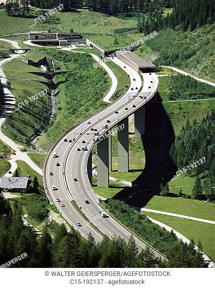 Tauern Highway, Tauern Tunnel north portal, Salzburg, Austria