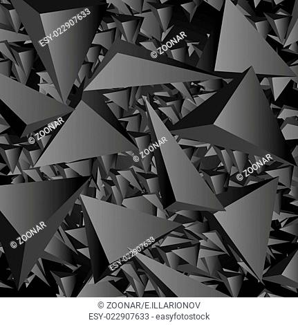 Dark geometric polygonal vector background