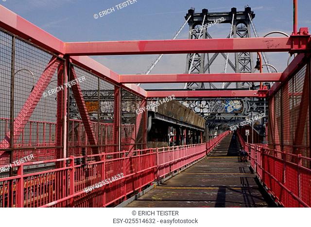 williamsburg bridge, new york city, usa