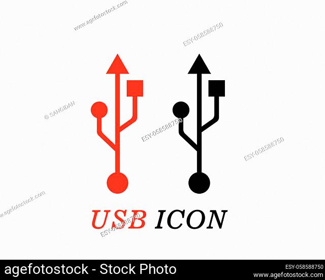 usb icon vector illustration template