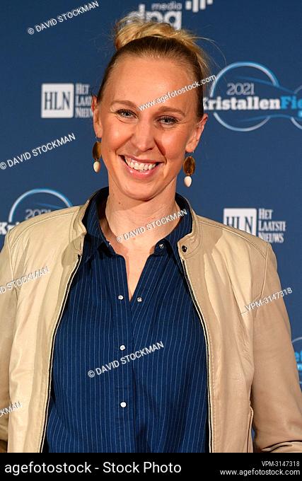 Belgian basketball player Ann Wauters pictured during the 30th edition of the 'Kristallen Fiets' (Crystal Bike - Velo de Cristal) award ceremony for the best...