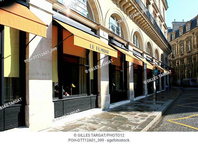 France, ile de france, paris 1er arrondissement, 6 rue de l'Amiral de Coligny, le fumoir, bar, restaurant, Date : 2011-2012 Photo Gilles Targat