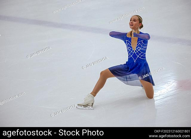 4Nationals, Combined Czech, Slovak, Poland and Hungary national championship in ice skating, ice skating, Barbora Vrankova, on December 16, 2023, Turnov