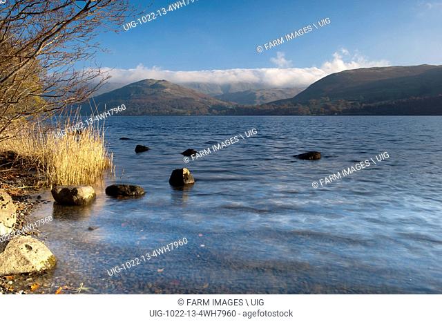 Ullswater in late Autumn looking from the west shore towards Barton Fell. (Photo by: Wayne Hutchinson/Farm Images/UIG)