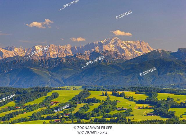mountain Zugspitze in bavarian alps
