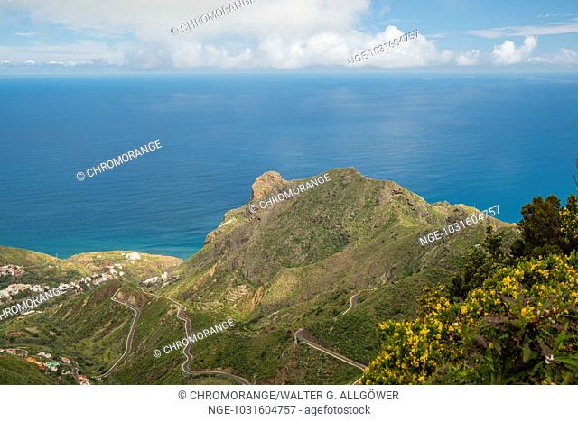 Taganana, Tal von Taganana, Barranco de la Iglesia, Anaga-Gebirge, Las Montanas de Anaga, Teneriffa, Kanarische Inseln, Spanien, Europa