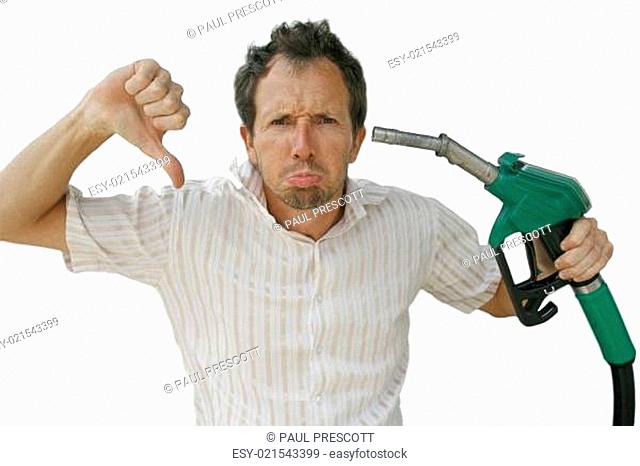 man at petrol pump