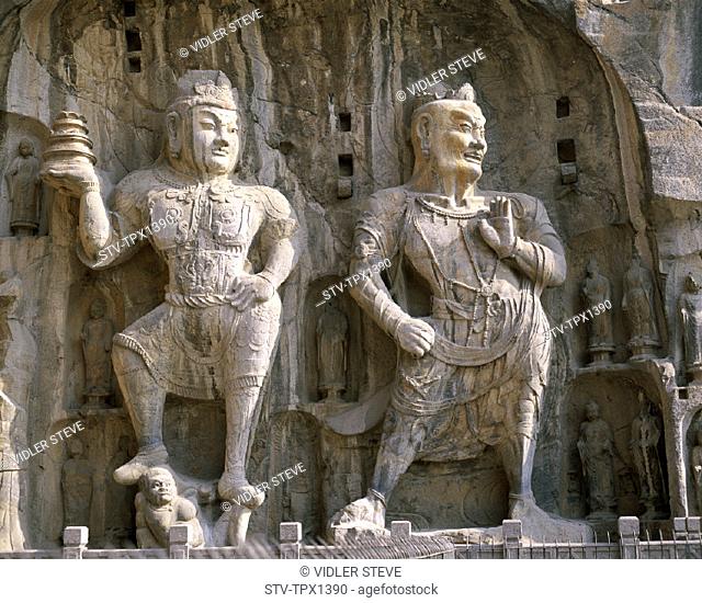 Ancestor, Asia, Bodhisattva, Buddhist, Caves, China, Guardian, Henan, Heritage, Holiday, Landmark, Longmen, Luoyang, Province, S