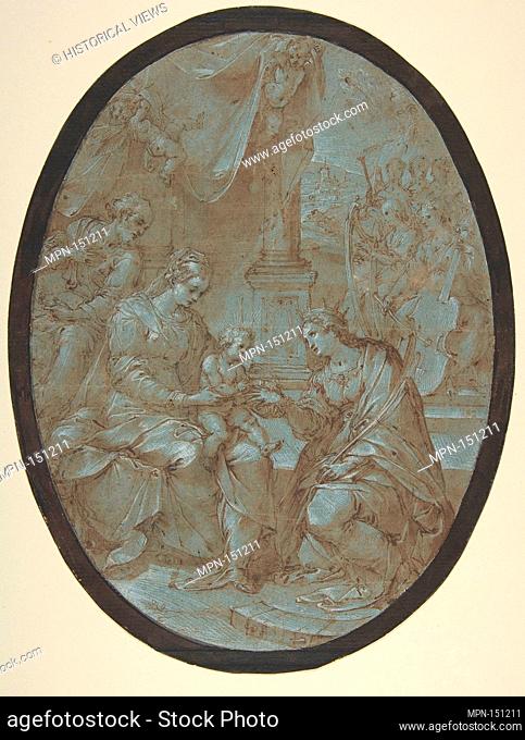 The Mystic Marriage of Saint Catherine of Alexandria. Artist: Avanzino Nucci (Italian, Gualdo Tadino (Province of Perugia) 1551-1629 Rome); Date: 1551-1629;...