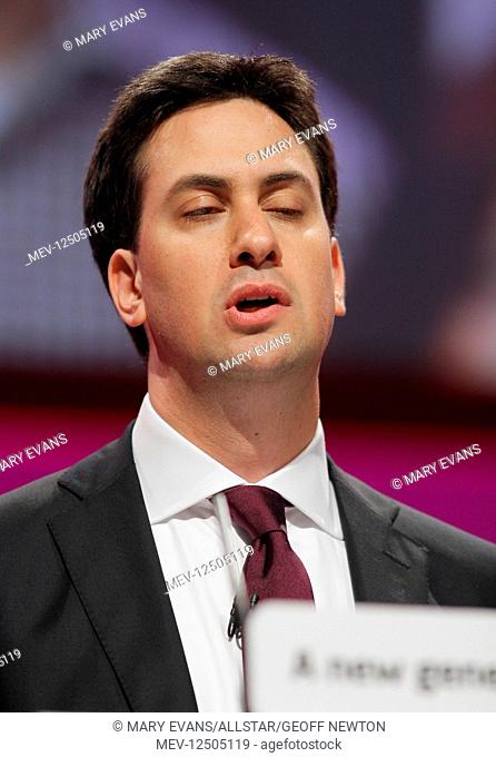 Ed Miliband MP Labour Party Leader Labour Party Conference 2010 Manchester Central, Manchester, England 28 September 2010