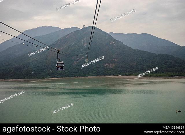 gondola ride from tung chung to the largest offshore island lantau