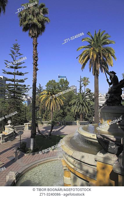 Chile, Santiago, Cerro Santa Lucia, hill, park, historic monument,