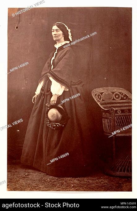 [The Countess Canning, Simla]. Artist: Jean Baptiste Oscar Mallitte (French, 1829-1905); Date: 1861; Medium: Albumen silver print; Dimensions: Mount: 33 x 26