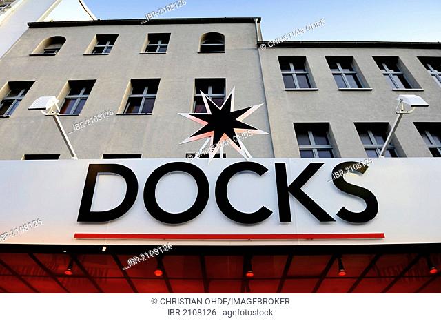 Concert hall and club Docks on Reeperbahn street, St. Pauli, Hamburg, Germany, Europe