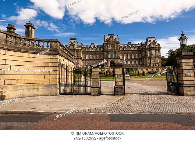 The Bowes Museum in Barnard Castle , County Durham , England , Britain , Uk