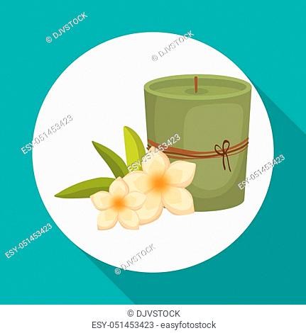 Spa center concept with icon design, vector illustration 10 eps graphic
