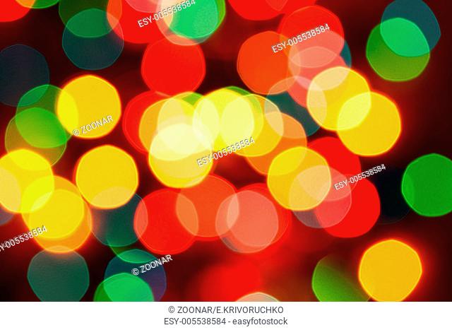 Defocused abstract lights christmas background