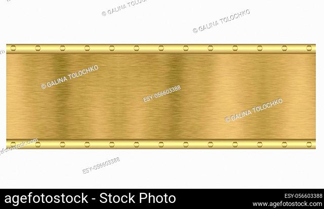 Abstract background: metal surface with shiny gold pattern