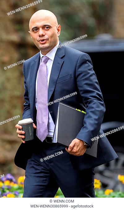Ministers attend the weekly Cabinet meeting at 10 Downing Street Featuring: Sajid Javid Where: London, United Kingdom When: 07 Feb 2017 Credit: WENN