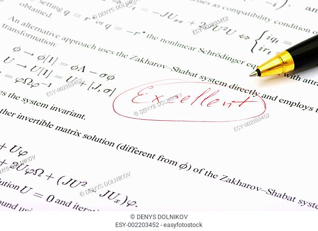 Pen and a mathematical exercise