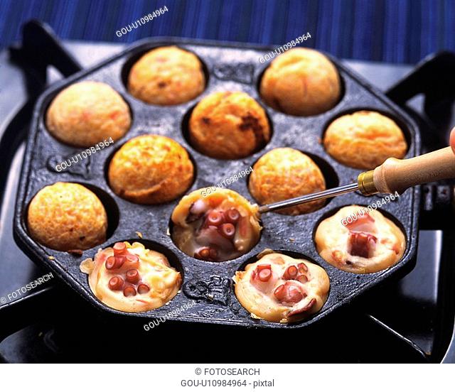 Takoyaki, High Angle View, Differential Focus