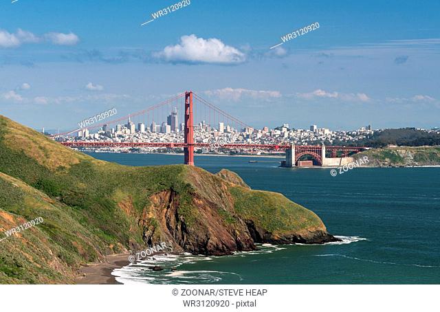 Marin Headlands, Golden Gate Bridge and San Francisco