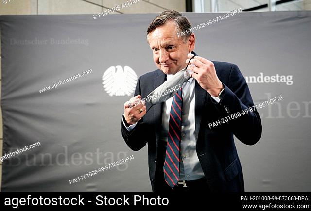 08 October 2020, Berlin: Kay Gottschalk (AfD) comes to the constituent meeting of the investigative committee on Wirecard