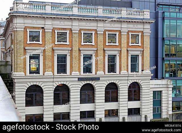 London, United Kingdom - January 25, 2013: Glaziers Hall Building River Side View at Southwark in London, UK