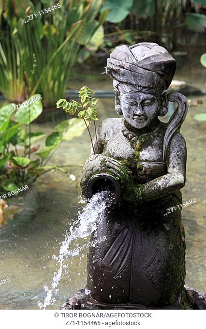 Indonesia, Bali, Sanur, garden statue, decoration, fountain