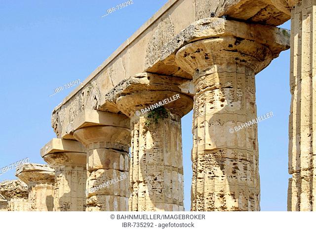 Temple E so-called temple of Hera Selinunte Sicily Italy