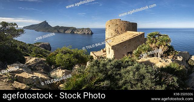 Cala en Basset Tower, 16th century, Andratx, Mallorca, Balearic Islands, Spain
