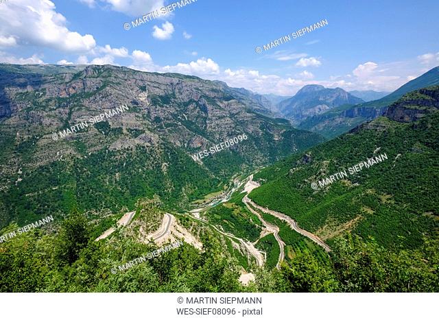 Albania, Shkoder County, Albanian Alps, Cem Canyon