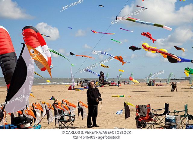 International Kite Festival in Ostend, Belgium, Europe