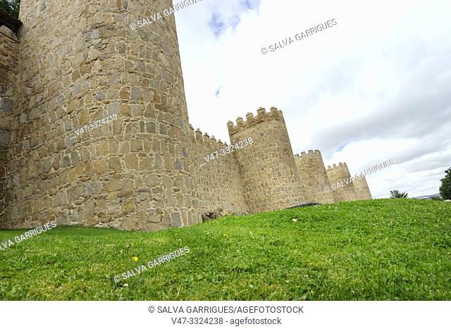 The wall of Ávila is a Romanesque military fence that surrounds the old town of the Spanish city of Ávila, capital of the homonymous province