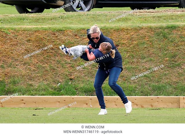 Gloucestershire Festival of Polo at Beaufort Polo Club in Westonbirt, Gloucestershire. Featuring: Mia Tindall, Zara Tindall Where: Westonbirt, Gloucestershire